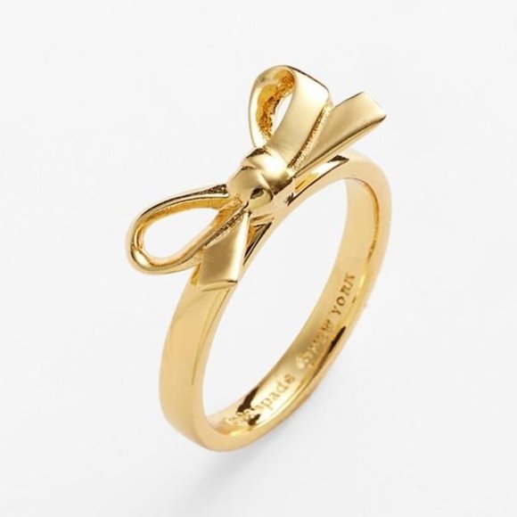 kate spade Jewelry - KATE SPADE Bow Ring in Gold- Size 7